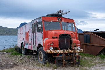 rusty old firetruck