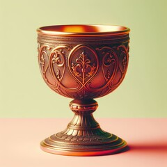 antique golden wine cup
