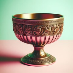 antique golden wine cup
