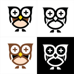Cute owl logo, Modern Design creative icon perfect for