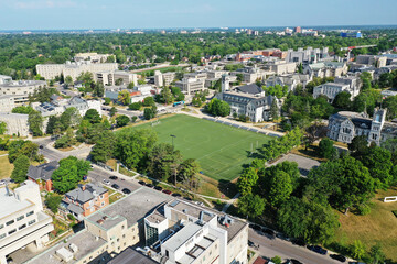 Aerial view of Kingston, Ontario, Canada