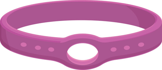 Colorful flea collar icon cartoon vector. Fur travel health. Animal pet