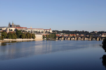 Obraz premium View of the Vltava River in Prague