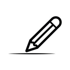 Pencil icon vector for web and mobile app