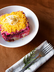 Ukrainian New Year's salad
