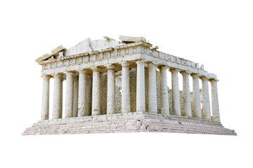 Parthenon the ancient Greek temple isolated png