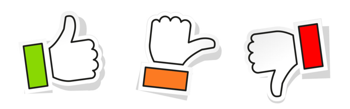 Thumbs stickers
