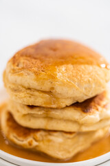 Eggnog pancakes