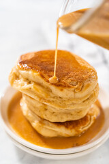 Eggnog pancakes