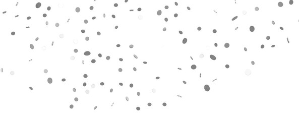 silver  Delight: Captivating 3D Illustration of Joyful silver Confetti