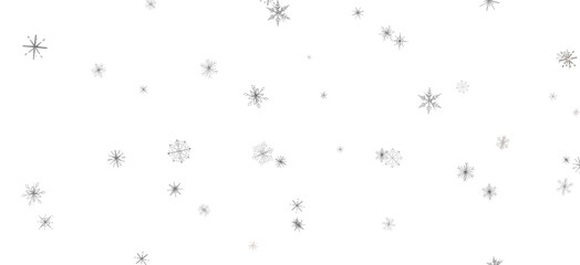 Snowflakes - Christmas background design of snowflake and snow falling in the winter 3d illustration