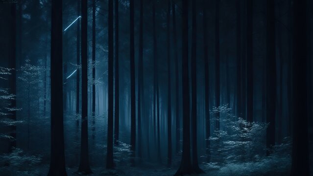 background with dark forest