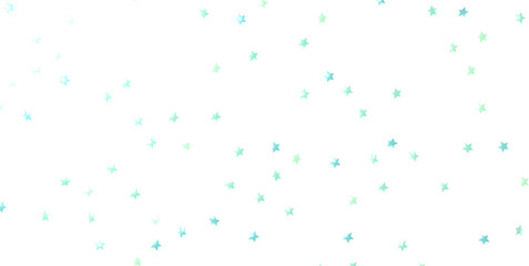 blue stars confetti on gray background. Christmas or winter festive background
