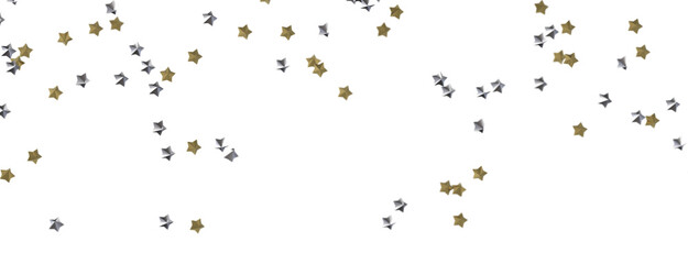 Festive Celestial Cascade: Mesmerizing 3D Illustration of Descending Christmas Stars