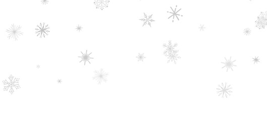 Winter Snow Symphony: Captivating 3D Illustration of Descending Snowflakes for Christmas