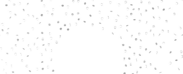 Glittering confetti on a transparent background. Holiday, birthday and Christmas decoration