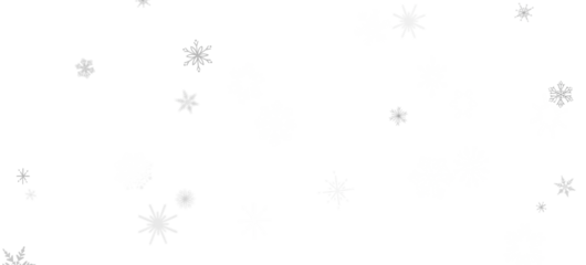 Dancing Snowflakes: Enthralling 3D Illustration of Falling Christmas Snow Crystals