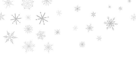 Festive Snow Drift: Captivating 3D Illustration of Descending Christmas Snowflakes