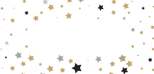 Radiant Showers: Immerse Yourself in a Spellbinding 3D Gold Stars Downpour