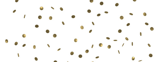 Dazzling Delight: Mesmerizing 3D Illustration of Glittering Gold Confetti