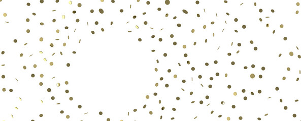 Obraz premium Dazzling Delight: Mesmerizing 3D Illustration of Glittering Gold Confetti