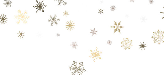 Festive Snow Drift: Captivating 3D Illustration of Descending Christmas Snowflakes