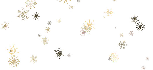 Festive Snow Drift: Captivating 3D Illustration of Descending Christmas Snowflakes
