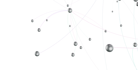 Abstract digital background of points and lines. Glowing plexus. Big data. Network or connection.