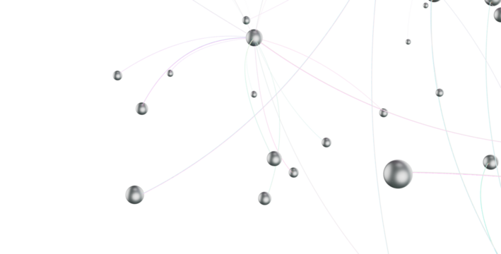 Abstract digital background of points and lines. Glowing plexus. Big data. Network or connection.