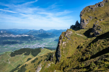 Fototapeta na wymiar View from the Kitzbüheler Horn mountain