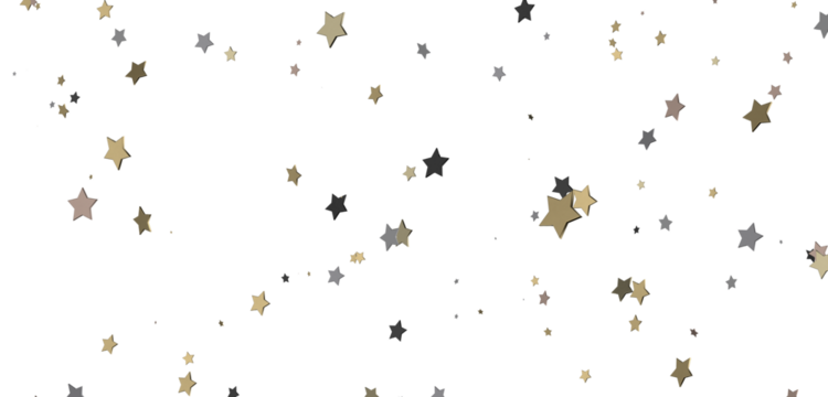 Radiant Showers: Immerse Yourself in a Spellbinding 3D Gold Stars Downpour