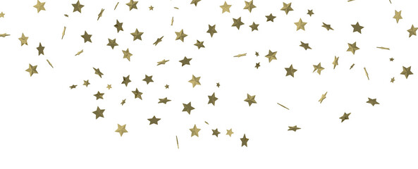 Gilded Wonder: Explore the Magic of a 3D Gold Stars Rain