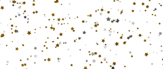 Cosmic Overture: Step Into the Allure of a 3D Gold Stars Rainfall