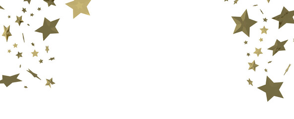 Gilded Wonder: Explore the Magic of a 3D Gold Stars Rain