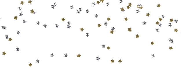 Cosmic Overture: Step Into the Allure of a 3D Gold Stars Rainfall