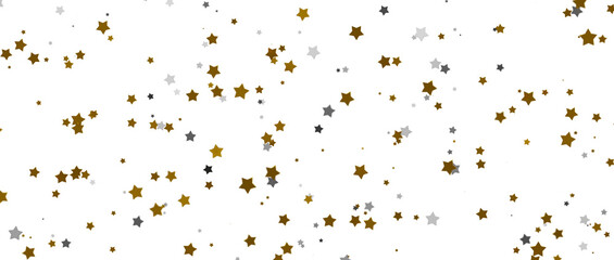 Cosmic Overture: Step Into the Allure of a 3D Gold Stars Rainfall