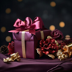 Burgundy Red and Plum Purple beautiful christmas gift aad78462-9500-4561-8e64-9fd0a7791d6f 3