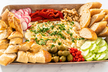 Vegetarian party butter board
