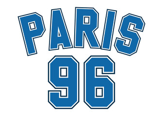 Paris varsity college varsity typography slogan print for girl tee , t shirt or sweatshirt , hoodie fashion design