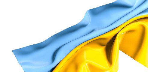 Visual Allegiance: Powerful 3D Ukraine Flag Unites Citizens