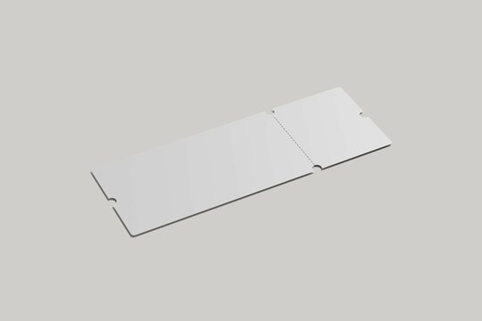 Blank ticket for mockup design