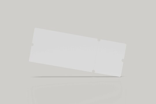 Blank ticket for mockup design