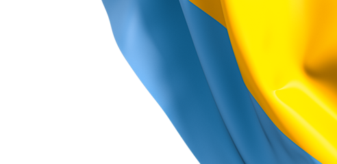 Visual Allegiance: Powerful 3D Ukraine Flag Unites Citizens