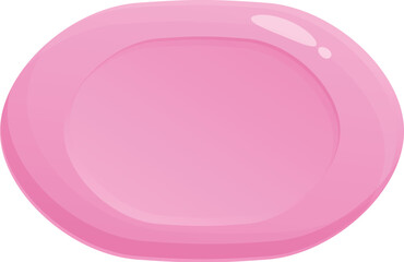 Pink soap icon cartoon vector. Natural cosmetic. Care skin bath