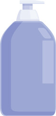 Big bottle of soap icon cartoon vector. Rinse foam. Water wash