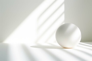 Fototapeta na wymiar white egg on a white plate