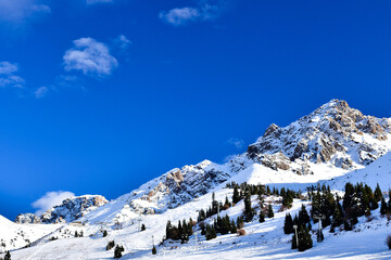 ski resort in the mountains