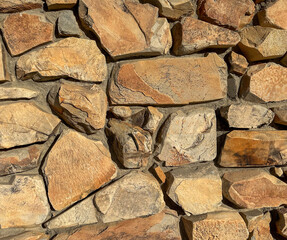 Groovy stone wall