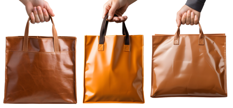 set of hands carrying shopping bags