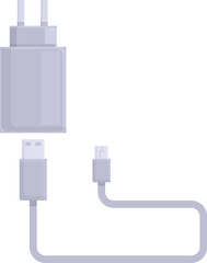 Item handy charger icon cartoon vector. Gadget power. Electrical tool